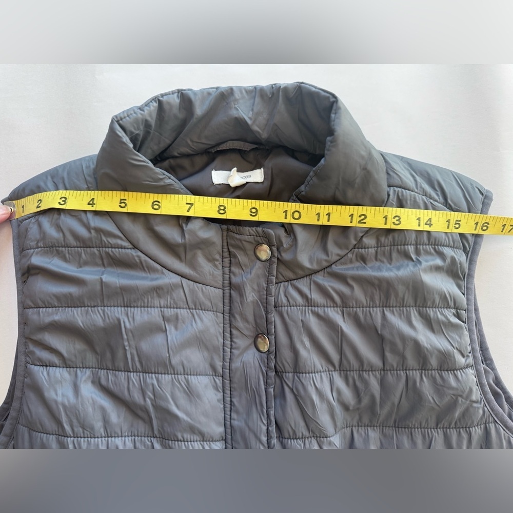 Maurice’s Grey Lightweight Puffer Zip Up Vest Jacket Women’s - Picture 8 of 12